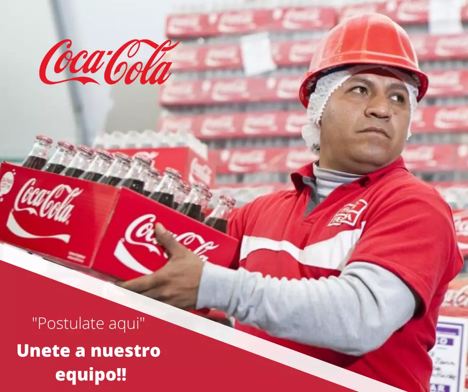 No pierdas la oportunidad de trabajar en Coca Cola